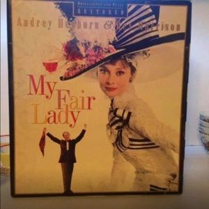 My fair lady vintage box with vhs tape and books